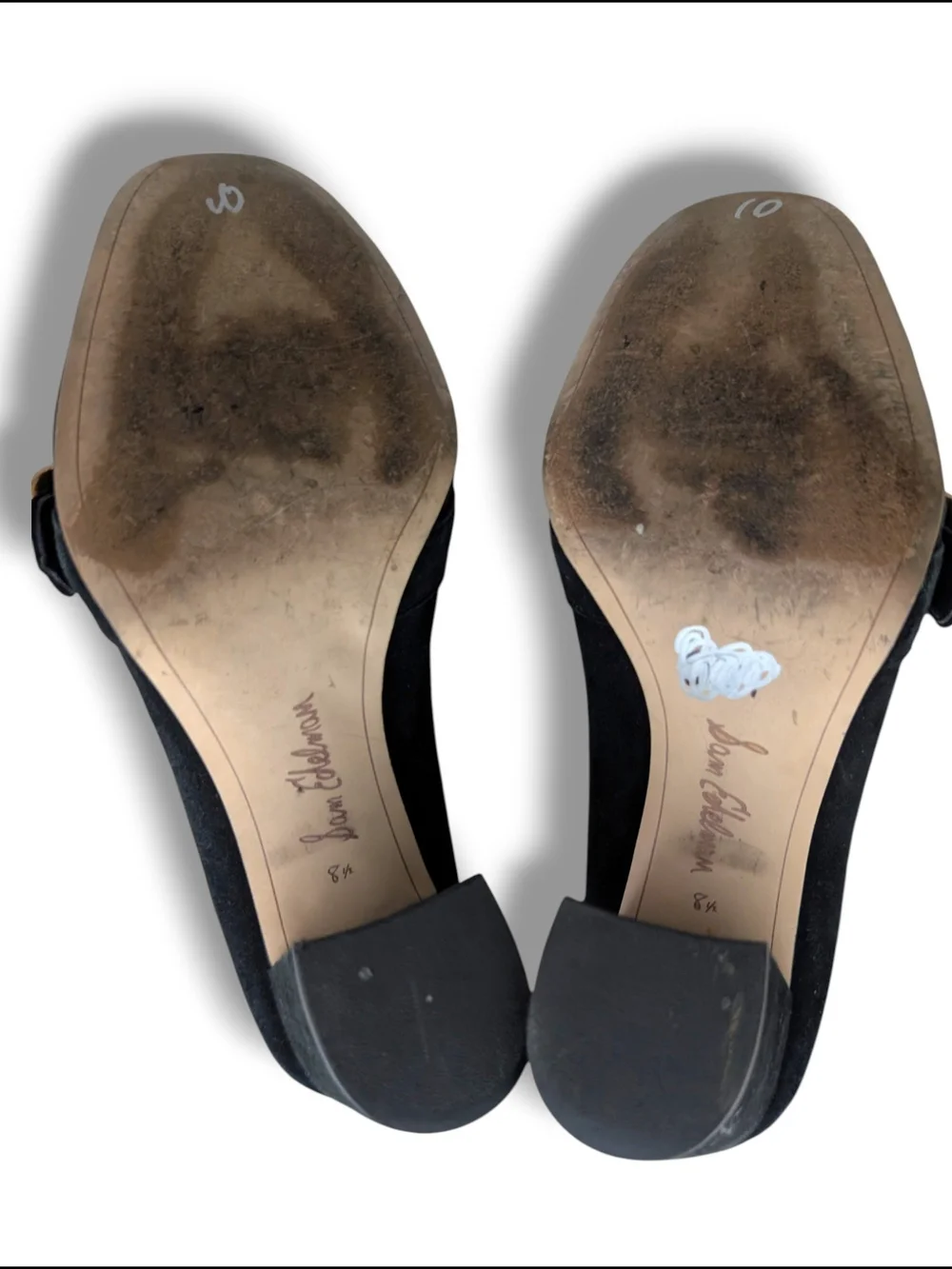 Sam Edelman Ellison Black Suede Pump Heels, Size 8.5